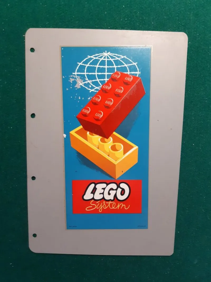 Tradera Original LEGO System Vattendekal uppklistrad på ett A4 plastblad> Byggklossar & Lego