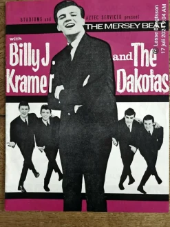 Tradera Original Programme: AZTEC SERVICES present The Mersey Beat with Billy J. Kramer> Musik, Visor & Vistryck