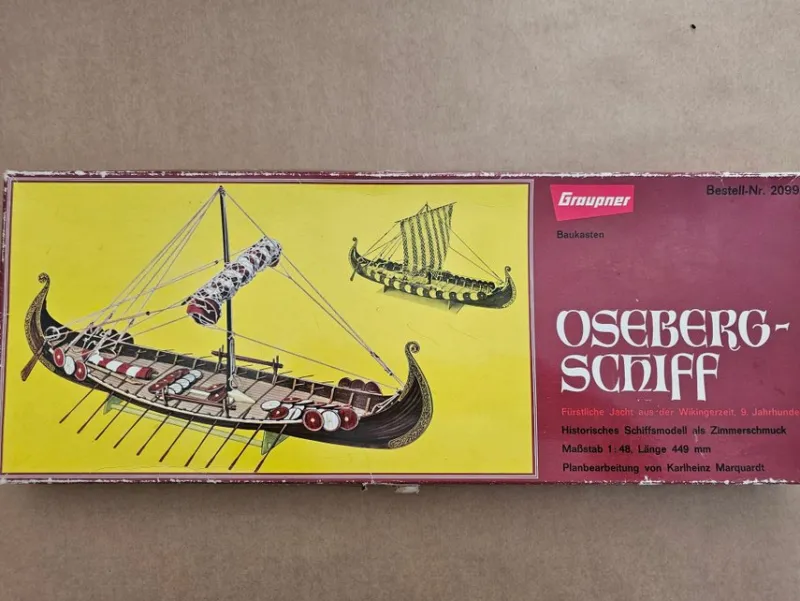 Tradera Oseberg-skepp modellbyggsats Gröbner 2099^ Skalamodeller