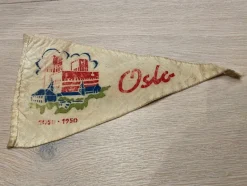 Tradera Oslo (Norge) 900 år jubileumsvimpel vimpel kuriosa retro 50-tal^ Flaggor