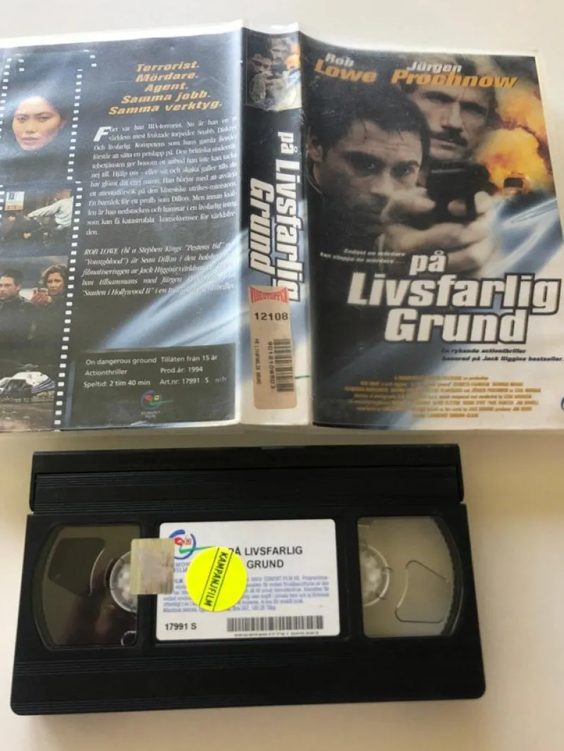 Tradera På livsfarlig grund - On Dangerous Ground (1994) - Egmont^ Vhs-filmer