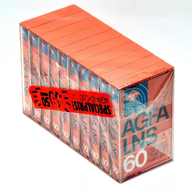 Tradera 10-pack Agfa LNS 60 min kassetter kassett band kassettband vintage^ Stereo & Hifi