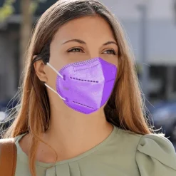 Tradera 3-PACK Lila Munskydd KN95 / FFP2 Allergivänlig Tyg Mask i 5-Lager Hög Kvalitet> Övriga Accessoarer