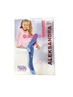 Tradera 3-pack Mönstrad Strumpbyxa flick 50 DEN 140-146> Barnkläder