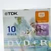 Tradera 10-Pack TDK DVD +R 4,7GB 1-8x Speed - CD CD-Skiva - Skiva DVD+R RW> Extern Lagring