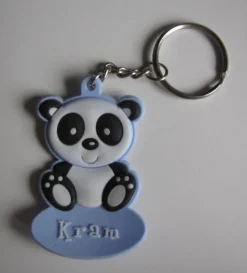 Tradera Panda nyckelring KRAM ljusblå söt gullig unik accessoar present tjej flickvän> Nyckelringar & Nyckelfodral