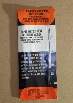 Tradera Pennor & Tillbehör<Papermate skip-free refill RED medium point - standard - oöppnad vintage