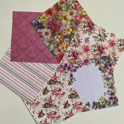 Tradera Papper del av Bohemian 15x15 cm Blommor Fåglar Hjortar Glitter Pärlemor^ Scrapbooking