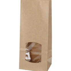 Tradera Frakt & Förpackning<Papperspåsar, fönsterpåse 8x5x19cm, 100st