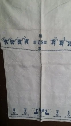 Tradera Paradhandduk LINNE handvävd Bredd 46,5 cm/Längd 75 cm> Textilier