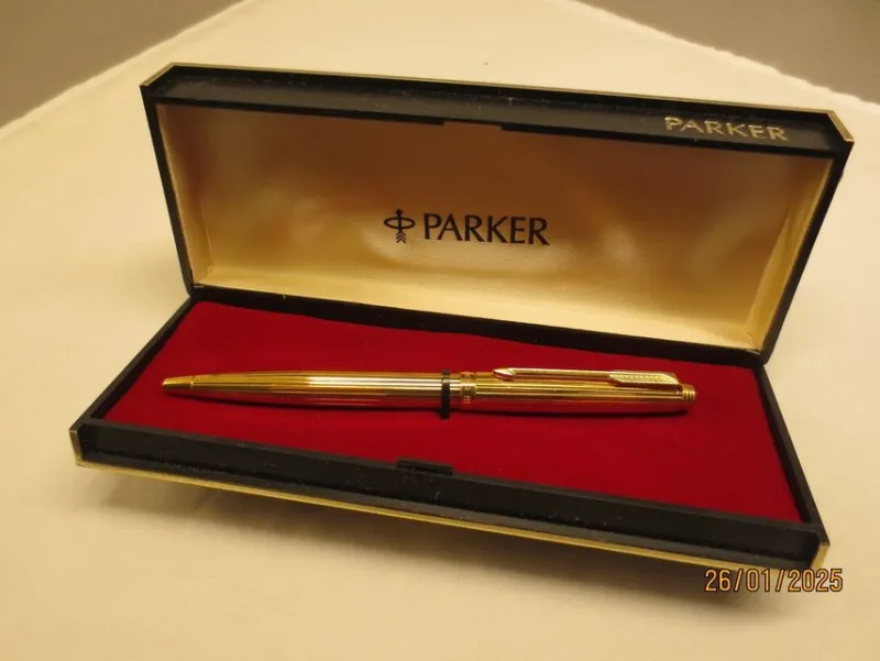 Tradera Pennor & Tillbehör<PARKER 75 KULPENNA VERTICAL LINE 20 MICRON DOUBLE