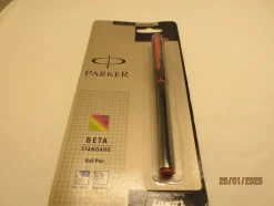 Tradera Pennor & Tillbehör<PARKER KULPENNA BETA RÖD/SVART