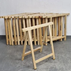 Tradera Parti arbetsbockar i trä - Träbockar - Bockar> Verkstad