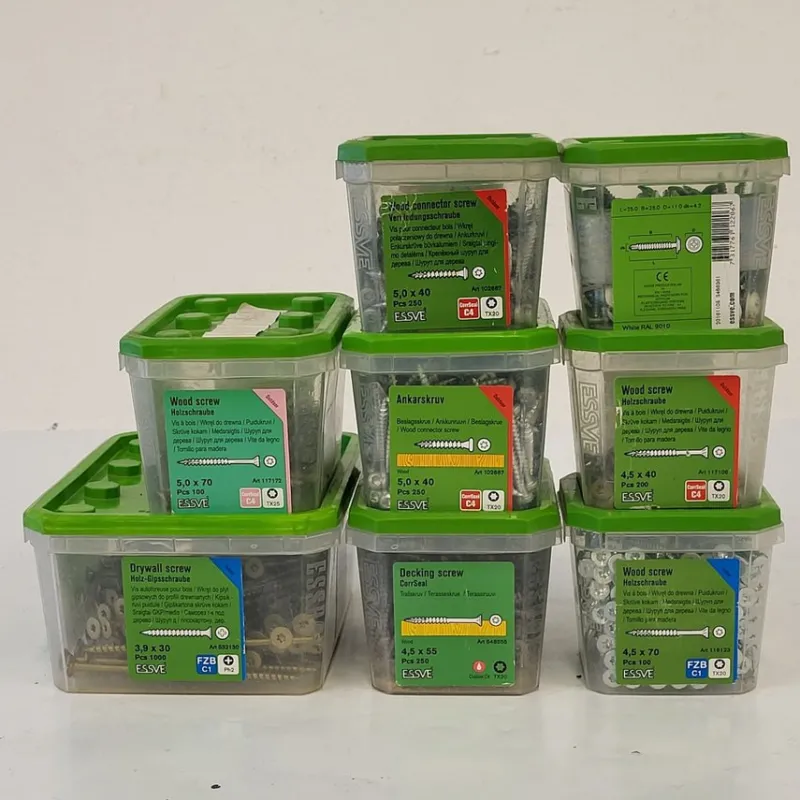 Tradera Parti blandade skruvar - Träkruv - Ankarskruv -Gipsskruv mm.> Skruv, Plugg & Spik