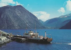 Tradera Nordiska Länder<Parti fra Linge mot Eidsdal med ferjen ved kai, Møre og Romsdal-Ubrukt Normann