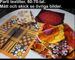 Tradera Parti textilier, 60-70-tal.> Textilier