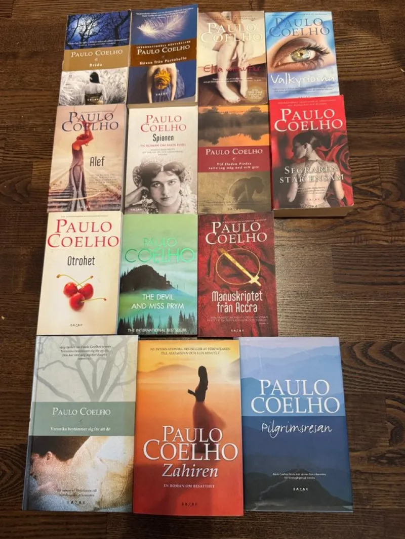 Tradera Paulo Coelho samling: 14 böcker> Pocket