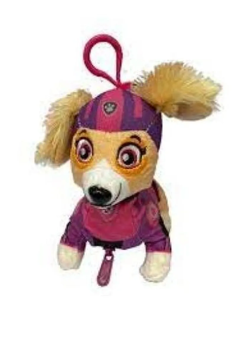 Tradera Paw Patrol BagClips Coinpurse Plånbok Nyckelring Plush 14cm SKYE ROSA> Gosedjur