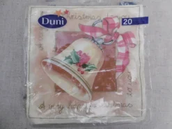 Tradera Påbörjad förpackning med 7 st servetter, julklocka^ Hobbymaterial