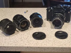 Tradera Pentax 6x7 inkl 4st objektiv^ Fotokameror