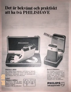 Tradera Rakning<PHILIPS RAKAPPARATER TIDNINGSANNONS 1966