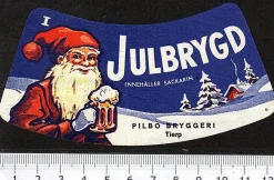 Tradera Pilbo bryggeri Tierp, Julbrygd klass I^ Breweriana