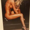 Tradera Skyltar<Pinup Fitness naturist/nudist girl plåtskylt