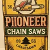 Tradera Skyltar<Pioneer Motorsåg plåtskylt