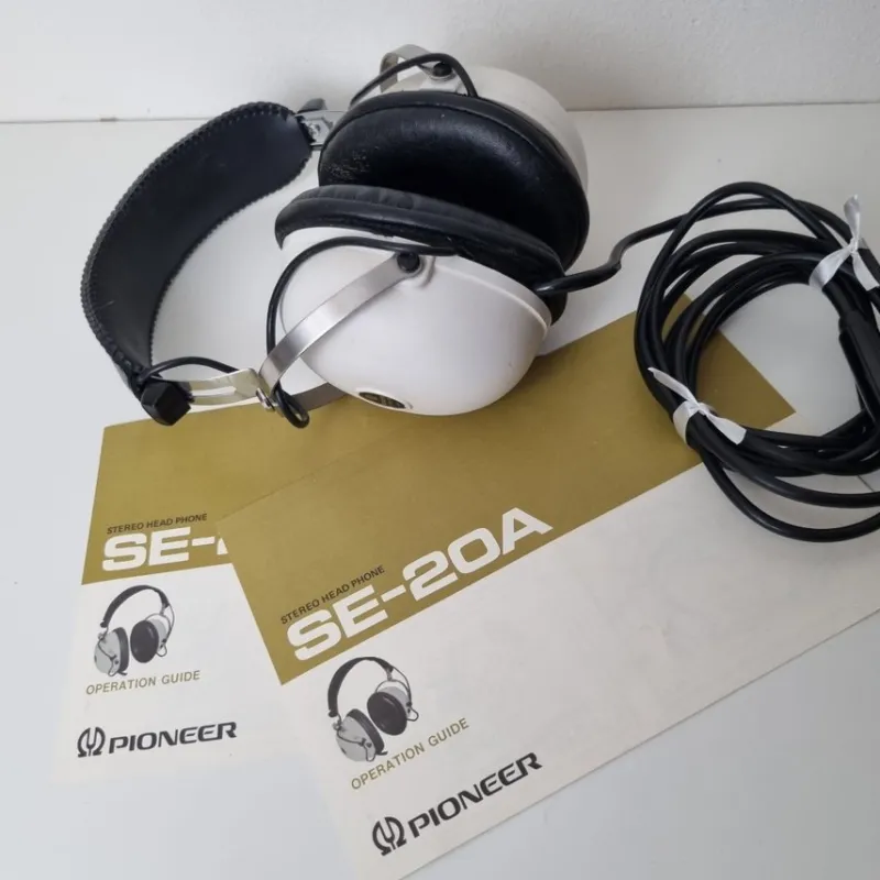 Tradera Pioneer SE-20A hörlurar over ear Vintage Retro 70tal^ Hörlurar