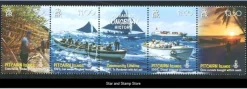 Tradera Pitcairn Islands | Mi 753-756 | Postfriskt femstrip | Kv 95:-^ Europa