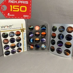 Tradera Magneter<Planet Magneter för Kylskåp och Whiteboard – 12st – Matchande Klistermärken