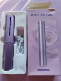 Tradera Hårvård<Plattång kallas den, att ha i väskan, laddas via usb