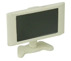 Tradera PlattTV / Datorskärm Dockhus miniatyrer skala 1:12 Dockskåp miniatyr Flickrum> Barnleksaker