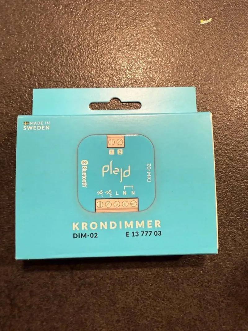 Tradera PLEJD Krondimmer DIM-02 E13 777 03> Elinstallation