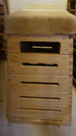 Tradera Gymnastik<Plint 6 delar rullbar se beskr. endast avhämtning