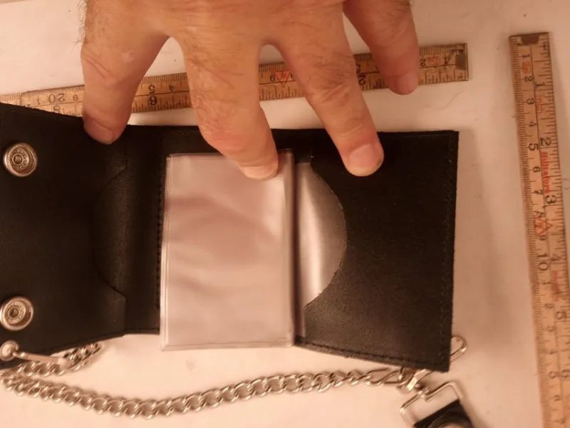 Tradera plånbok sydstatsflagga rebel plå 017> Plånböcker