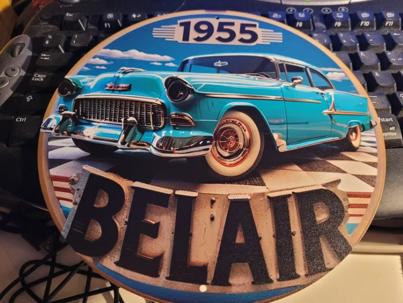 Tradera Plåtskylt Chevrolet 1955^ Övrigt Fordonsrelaterat