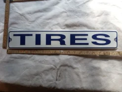 Tradera Skyltar<plåtskylt tires däck