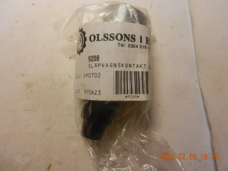 Tradera 7-polig elkontakt. Släpvagnskontakt 7 stycken stift. Hanne ny. Art.11p2^ Service & Reparation