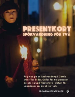 Tradera Presentkort spökvandring för två utrop 89kr ord 440kr> Upplevelser
