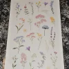Tradera Pressade blombilder klistermärken^ Scrapbooking