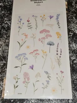 Tradera Pressade blombilder klistermärken^ Scrapbooking