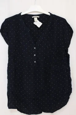 Tradera Prickig och v-ringad blus - H&M Mama - Storlek XL^ Mammakläder