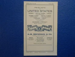 Tradera Priskuranter & Kataloger<Prislista AB Bäckdahl & Co 1922