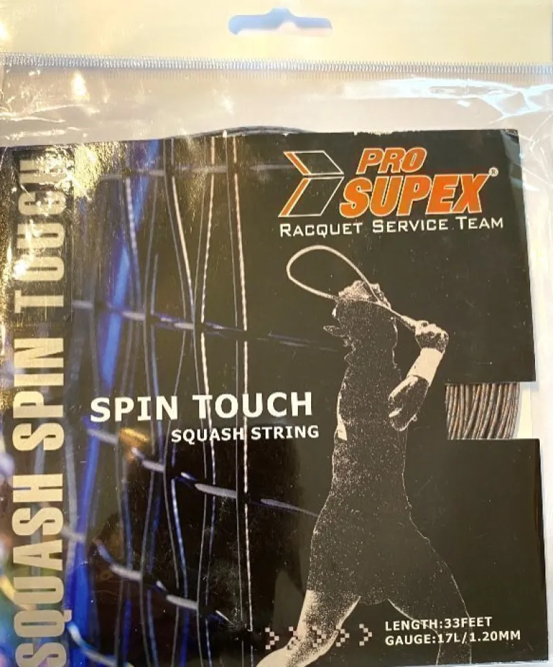 Tradera Squash<Pro Supex Squashsena Spin Touch, set om 10 m