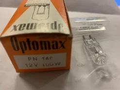 Tradera Projektorlampa Vintage NOS Optomax PN 160 12V 50W G6.35^ Analoga Projektorer