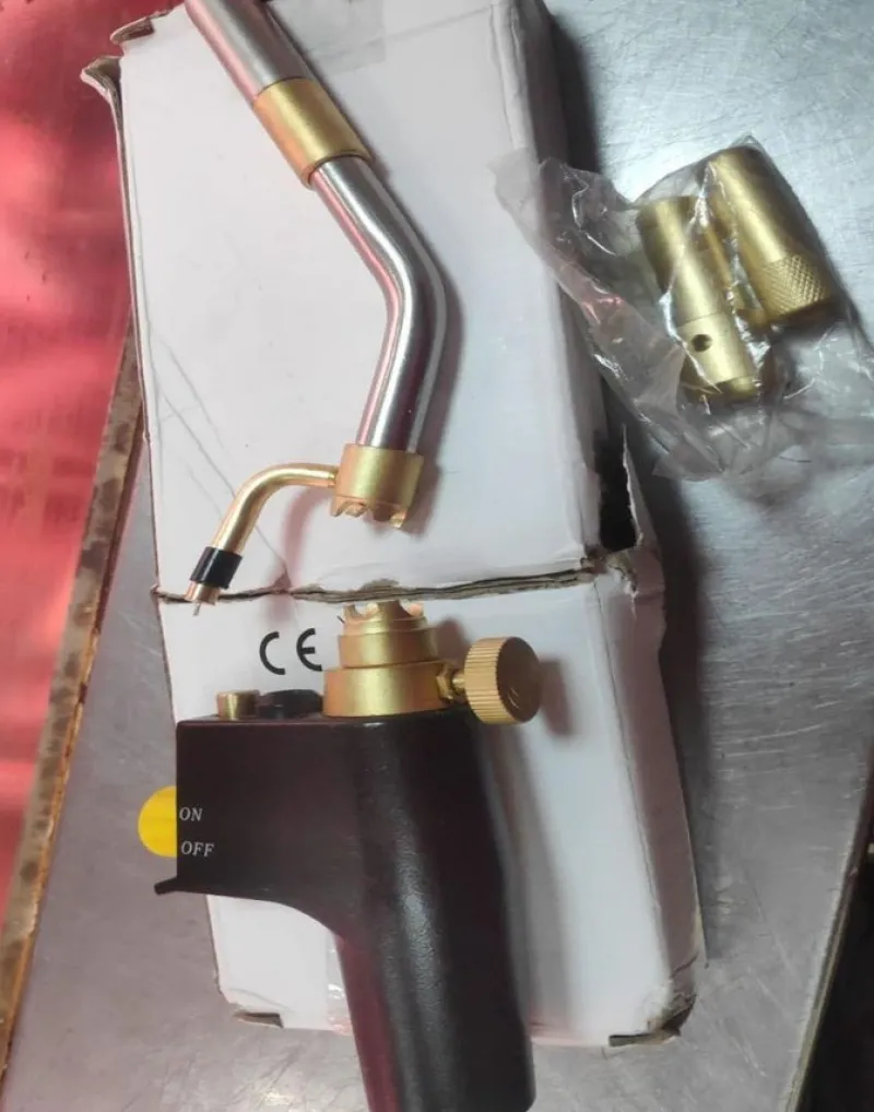 Tradera Propan MAPP svetsbrännare med 3 munstycke, inbyggd tändare,justerbar flamstorlek> Svetsning & Lödning