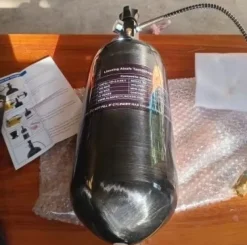 Tradera Äventyrssporter<4500psi/300Bar 2,5L kolfibercylinder med ventil, högtryckstank för dykning