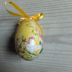 Tradera Påskägg med hönsmotiv i papier mache> Högtider