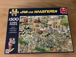 Tradera PUSSEL 1500 bitar Jan van Haasteren. Farm Visit. Pusslet mäter 90 x 60cm^ Pussel